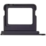 Suport (Dual Sim) Card Tray iPhone 16 / 16 Plus (Black) - imagine 3