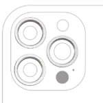 Inel Protectie Camera Spate iPhone 12 Pro Max (Silver) (3 Piece Set)