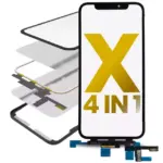 Sticla iPhone X Short Flex 4 in 1 (Sticla + OCA preinstalat + rama +digitizer)