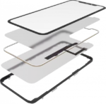 Sticla iPhone XR 4 in 1 (Sticla + OCA preinstalat + rama +digitizer) - imagine 3