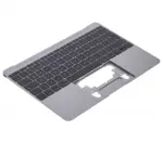 Carcasa Superioara Cu Tastatura (ISO UK) Si Microfon MacBook 12" A1534 (2016-2017) (Space Gray) - imagine 4