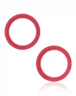 Inel Protectie Camera Spate Telefon iPhone 13 / 13 Mini (Red) (2 Piece Set) - imagine 2
