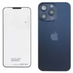 Back Glass w/ MagSafe Magnet & NFC & Flashlight Flex Telefon iPhone 15 Pro Max Original (Blue Titanium)