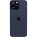 Back Glass w/ MagSafe Magnet & NFC & Flashlight Flex Telefon iPhone 15 Pro Max Original (Blue Titanium) - imagine 4