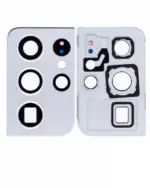 Lentila Camera Spate Cu Rama De Protectie Si Inel Telefon Samsung Galaxy S21 Ultra (Phantom Silver) - imagine 2