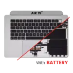 Carcasa Superioara Cu Baterie Si Tastatura MacBook Air 15" (A2941 / Mid 2023) (UK Keyboard) (Silver)