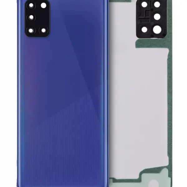 Capac Spate Sticla Cu Lentila Camera Samsung Galaxy A31 (A315 / 2020) Service Pack (Blue)