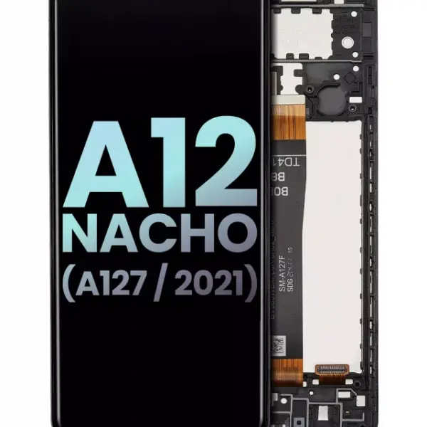 Ansamblu Display Samsung Galaxy A12 Nacho (A127 / 2021) Service Pack (Black)