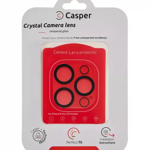 Oferte Black Friday Sticla Protectie Camera iPhone 15 Pro / 15 Pro Max – Clear Rings (Crystal Full Cover)