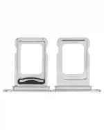 Suport (Dual Sim) Card Tray iPhone 14 Pro / 14 Pro Max (Silver) - imagine 2