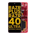 Ansamblu Display Interior Motorola Moto Razr Plus 2023 / Razr 40 Ultra (XT2321 / 2023) Refurbished (Viva Magenta)