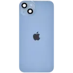 Capac Spate Sticla Cu Magnet MagSafe, NFC Si Lanterna Flex iPhone 14 Plus Genuine OEM (Blue) - imagine 3