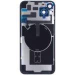 Capac Spate Sticla Cu Magnet MagSafe, NFC Si Lanterna Flex iPhone 14 Plus Genuine OEM (Blue) - imagine 4