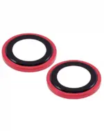 Sticla Protectie Camera iPhone 13 / 13 Mini – Clear Rings (Red) - imagine 4