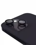 Sticla Protectie Camera iPhone 14 / 14 Plus – Clear Rings (Black) - imagine 6