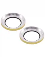 Sticla Protectie Camera iPhone 14 / 14 Plus – Clear Rings (Yellow) - imagine 3