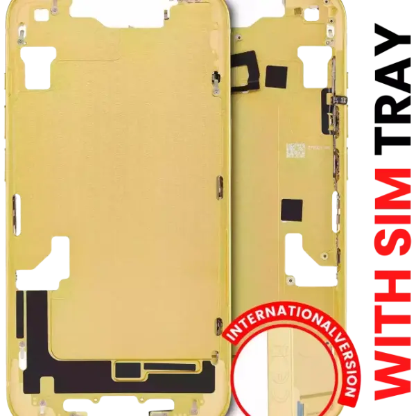 Carcasa Mijloc Mid-Frame iPhone 14 AMPlus (Yellow)