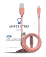 Cablu De Date Si Incarcare USB-A la Lightning (Non-MFI) (1.8 m / 6 ft) AM Infinity (Pink)