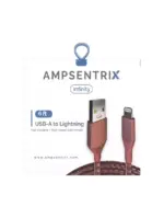 Cablu De Date Si Incarcare USB-A la Lightning (Non-MFI) (1.8 m / 6 ft) AM Infinity (Pink) - imagine 3