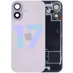 Capac Spate Sticla Cu Magnet MagSafe, NFC Si Lanterna Flex Telefon  iPhone 17 Original (Lavender) - imagine 3