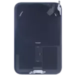 Capac Spate Sticla Cu Magnet MagSafe, NFC Si Lanterna Flex iPhone 17 Pro Genuine OEM (Silver) - imagine 5