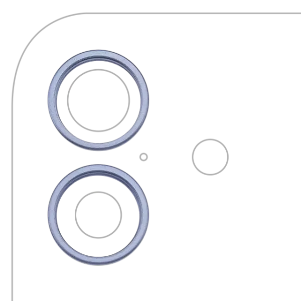 Inel Protectie Camera Spate Telefon iPhone 17 (Mist Blue) (2 Piece Set)