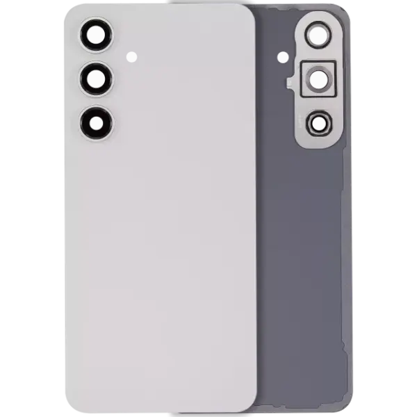 Capac Spate Sticla Cu Lentila Camera Samsung Galaxy S24 FE (No Logo) AMPlus (Gray)
