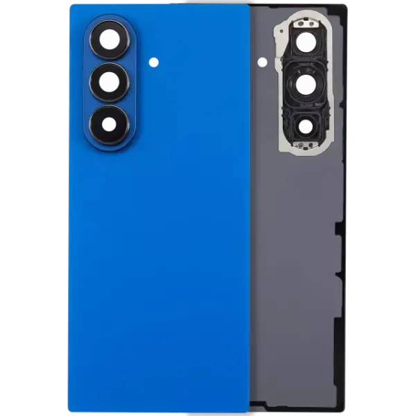 Capac Spate Sticla Cu Lentila Camera Samsung Galaxy Z Fold 7 5G (F966) (No Logo) AMPlus (Blue Shadow)