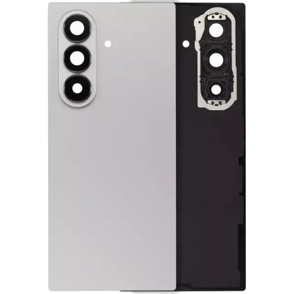 Capac Spate Sticla Cu Lentila Camera Samsung Galaxy Z Fold 7 5G (F966) (No Logo) AMPlus (Silver Shadow)