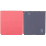 Capac Spate Sticla Inferior Samsung Galaxy Z Flip 7 5G (F766) (No Logo) AMPlus (Coral Red) - imagine 2