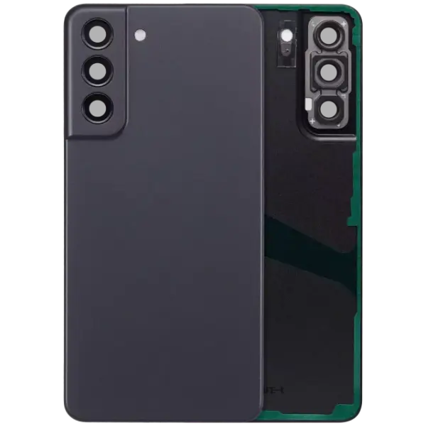 Capac Spate Sticla Cu Lentila Camera Samsung Galaxy S21 FE 5G (No Logo) AMPlus (Graphite)