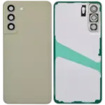 Capac Spate Sticla Cu Lentila Camera Samsung Galaxy S21 FE 5G (No Logo) AMPlus (Olive) - imagine 2