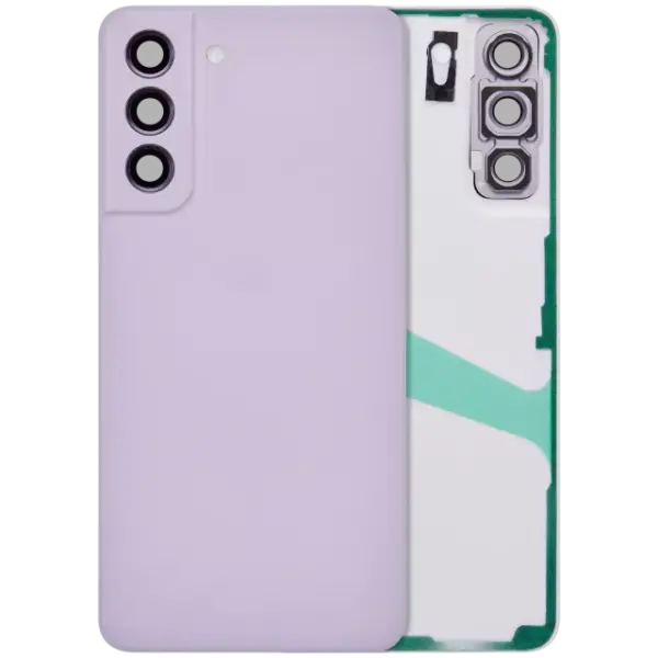 Capac Spate Sticla Cu Lentila Camera Samsung Galaxy S21 FE 5G (No Logo) AMPlus  (Lavender)