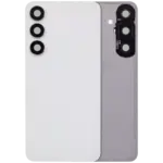 Capac Spate Sticla Cu Lentila Camera Samsung Galaxy S25 FE (No Logo) AMPlus (White)
