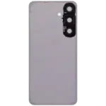 Capac Spate Sticla Cu Lentila Camera Samsung Galaxy S25 FE (No Logo) AMPlus (White) - imagine 4