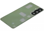 Capac Spate Sticla Cu Lentila Camera Samsung Galaxy S25 FE (No Logo) AMPlus (White) - imagine 6