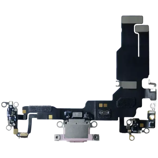 Cablu Flex Port Incarcare Telefon iPhone 15 Used OEM Pull (Pink)
