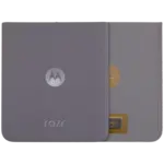Capac Spate Sticla Inferior Motorola Razr / Razr 50 (XT2453 / 2024) Premium (Koala Grey)