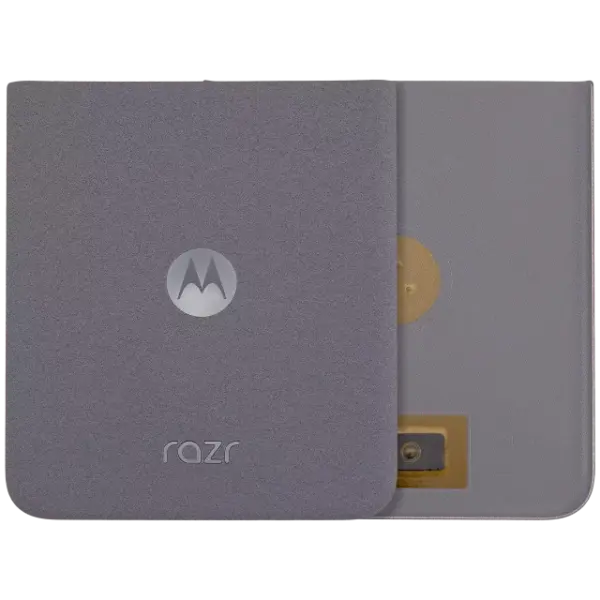 Capac Spate Sticla Inferior Motorola Razr / Razr 50 (XT2453 / 2024) Premium (Koala Grey)
