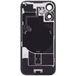 Capac Spate Sticla Cu Magnet MagSafe, NFC Si Lanterna Flex Telefon iPhone 16 Pull A (White) - imagine 4