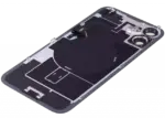 Capac Spate Sticla Cu Magnet MagSafe, NFC Si Lanterna Flex Telefon iPhone 16 Pull A (Black) - imagine 6