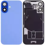 Capac Spate Sticla Cu Magnet MagSafe, NFC Si Lanterna Flex iPhone 16 Plus Pull:A (Ultramarine) - imagine 2
