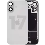 Capac Spate Sticla Cu Magnet MagSafe, NFC Si Lanterna Flex iPhone 17 Pull:C (White)