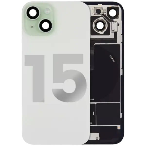 Capac Spate Sticla Cu Magnet MagSafe, NFC Si Lanterna Flex Telefon iPhone 15 Pull B (Green)