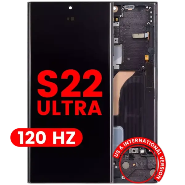 Ansamblu Display Samsung Galaxy S22 Ultra 5G AMPLus (120Hz) (Phantom Black)