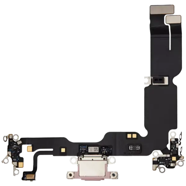Cablu Flex Port Incarcare iPhone 15 Plus Used OEM Pull (Pink)
