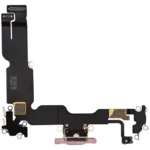 Cablu Flex Port Incarcare iPhone 15 Plus Used OEM Pull (Pink) - imagine 3