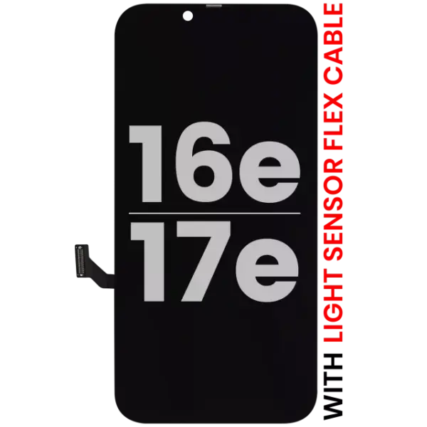 Display iPhone 17e / 16e Oled Cu Cablu Flex Senzor Lumina Telefon Pull A