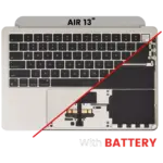 Carcasa Superioara Cu Baterie Si Tastatura (ANSI US) MacBook Air 13" A3113 (2024) (Starlight)