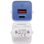 Incarcator De Priza 30W Cu Tehnologie GaN, 2 porturi (USB-C Si USB-A), Fast Charge AMPro (220V Euro) (Ultramarine) - imagine 2
